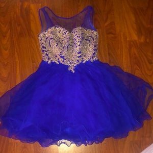 blue homecoming dress